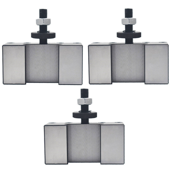 DURAFORCE 3 Pcs BXA #2 250-202 Quick Change Turning Facing & Boring Tool Post Holder Lathe