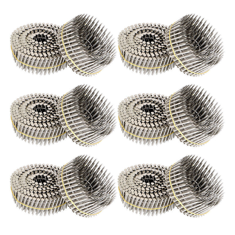 DURAFORCE New 15 Degree Wire Coil 1-1/2 Inch Stainless Steel Siding Nails 3600 Pieces