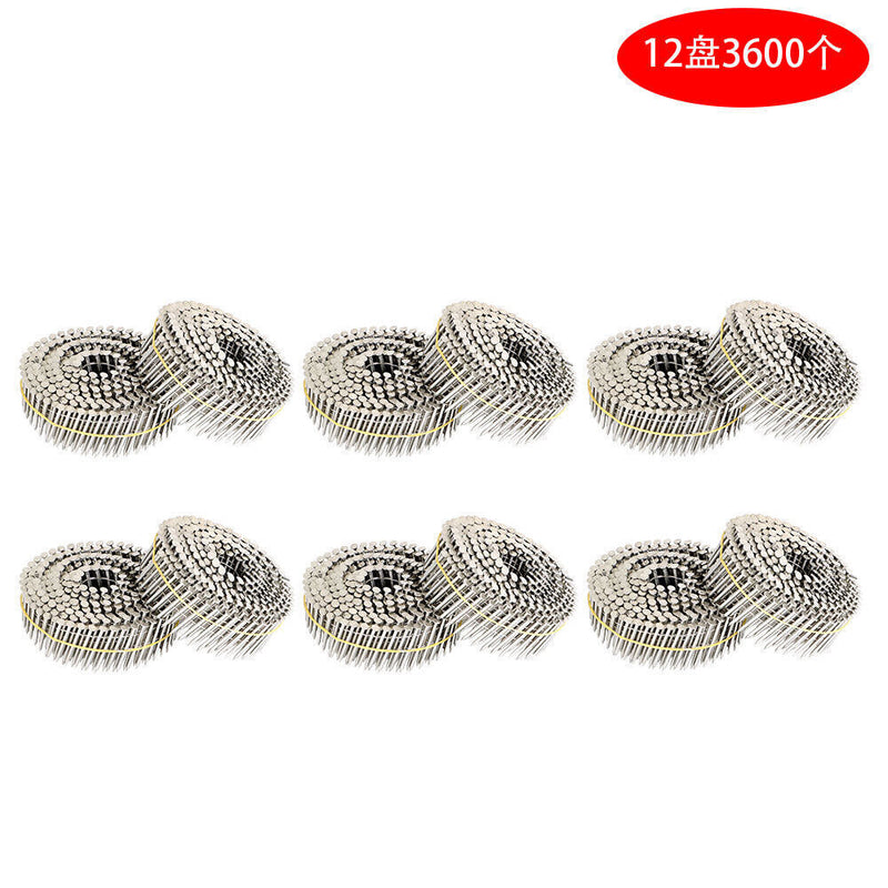 DURAFORCE New 15 Degree Wire Coil 1-1/2 Inch Stainless Steel Siding Nails 3600 Pieces