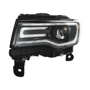 DURAFORCE Left Headlight For 2014-15 Jeep Grand Cherokee SRT HID Black Driver Side