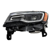 DURAFORCE Left Headlight For 2014-15 Jeep Grand Cherokee SRT HID Black Driver Side