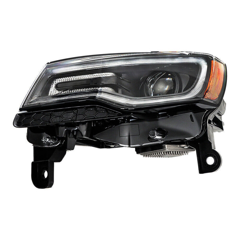 DURAFORCE Left Headlight For 2014-15 Jeep Grand Cherokee SRT HID Black Driver Side
