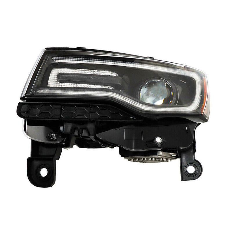 DURAFORCE Left Headlight For 2014-15 Jeep Grand Cherokee SRT HID Black Driver Side