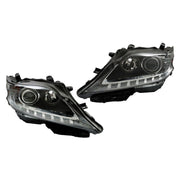 DURAFORCE Left+Right Headlight For 2013-15 Lexus RX350 RX450H HID Projector Black