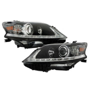 DURAFORCE Left+Right Headlight For 2013-15 Lexus RX350 RX450H HID Projector Black