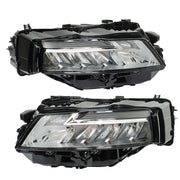 DURAFORCE Left+Right LED Headlamp Headlight For 2021-2023 Nissan Rogue SL/SV Black