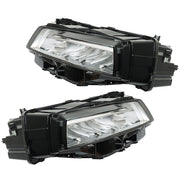 DURAFORCE Left+Right LED Headlamp Headlight For 2021-2023 Nissan Rogue SL/SV Black