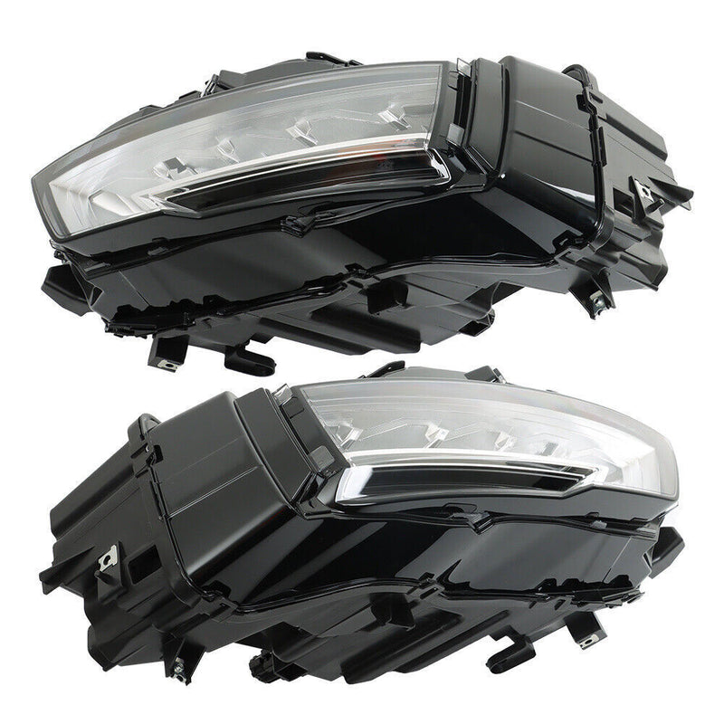 DURAFORCE Left+Right LED Headlamp Headlight For 2021-2023 Nissan Rogue SL/SV Black