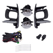 DURAFORCE Fog Light Kit For 2018-2019 Toyota Sienna Switch Bulbs Bezel Wire Gray