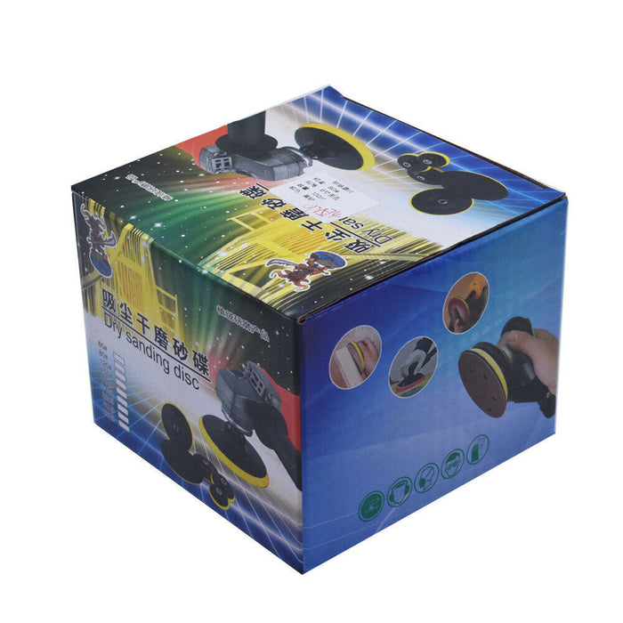 DURAFORCE 100 Pack 6" Disc Hook Loop Pads Sanding Disc Flocking 120 Grit NO-Hole