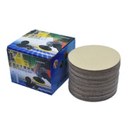 DURAFORCE 100 Pack 6" Disc Hook Loop Pads Sanding Disc Flocking 120 Grit NO-Hole