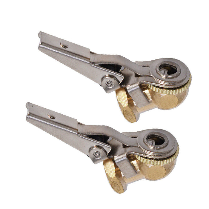 DURAFORCE 2* Brass Lock On Tire Inflator Locking Air Chuck Air Hose Attachment NPT