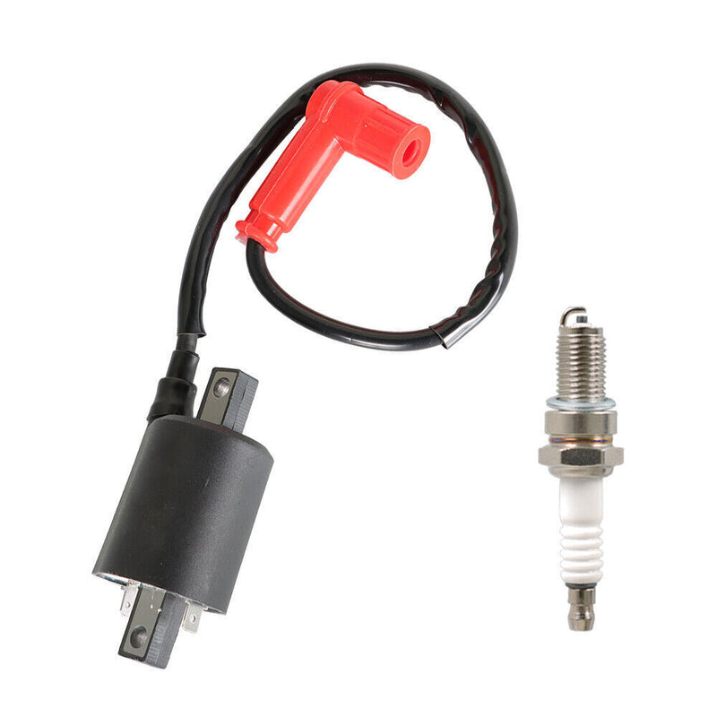 DURAFORCE For Yamaha Gas Golf Cart G2 1985-1991 , G5 1990-1995 Ignition Coil & Spark Plug