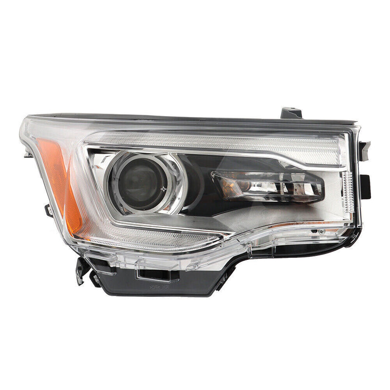 DURAFORCE Right Headlight For 2017-19 GMC Acadia SL Halogen w/o DRL Chrome Housing