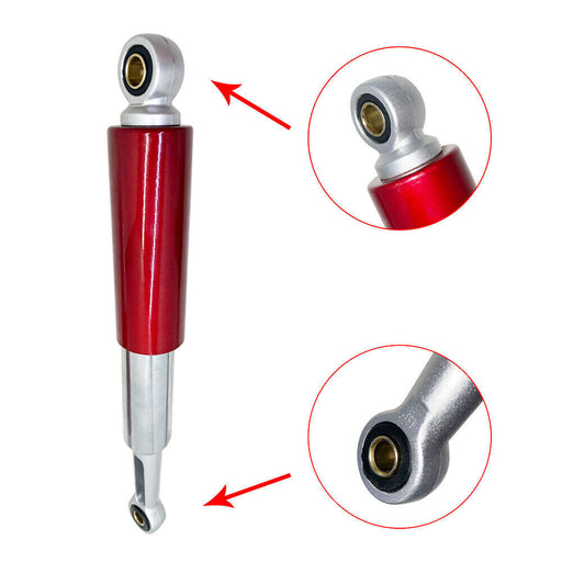 DURAFORCE 2× Red&Chrome 13.5" Rear Shocks For Honda CL/CT70 XL75 CL/CT/CM/S90 CM91 CT110