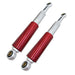 DURAFORCE 2× Red&Chrome 13.5" Rear Shocks For Honda CL/CT70 XL75 CL/CT/CM/S90 CM91 CT110