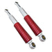 DURAFORCE 2× Red&Chrome 13.5" Rear Shocks For Honda CL/CT70 XL75 CL/CT/CM/S90 CM91 CT110