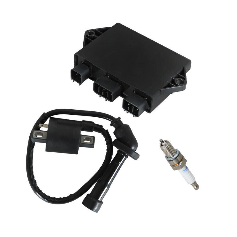 DURAFORCE For Yamaha Grizzly 660 YFM660FH 4x4 Ignition Coil Spark Plug CDI Box 2002 ATV