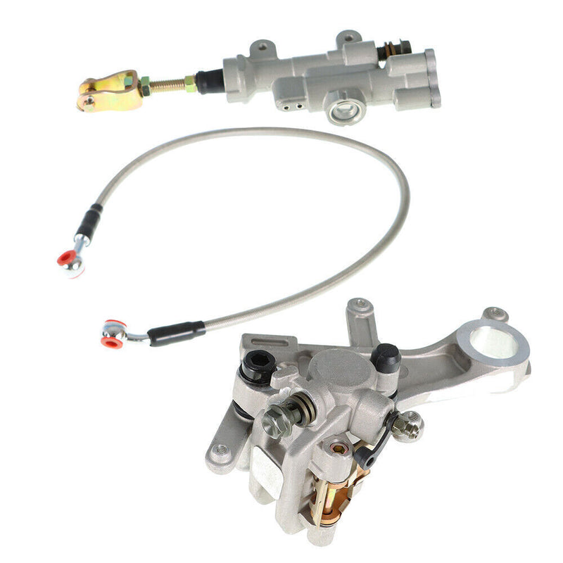 DURAFORCE Fit For Honda CRF250R 2004-2020 Rear Brake Master Cylinder &Brake Caliper &Hose