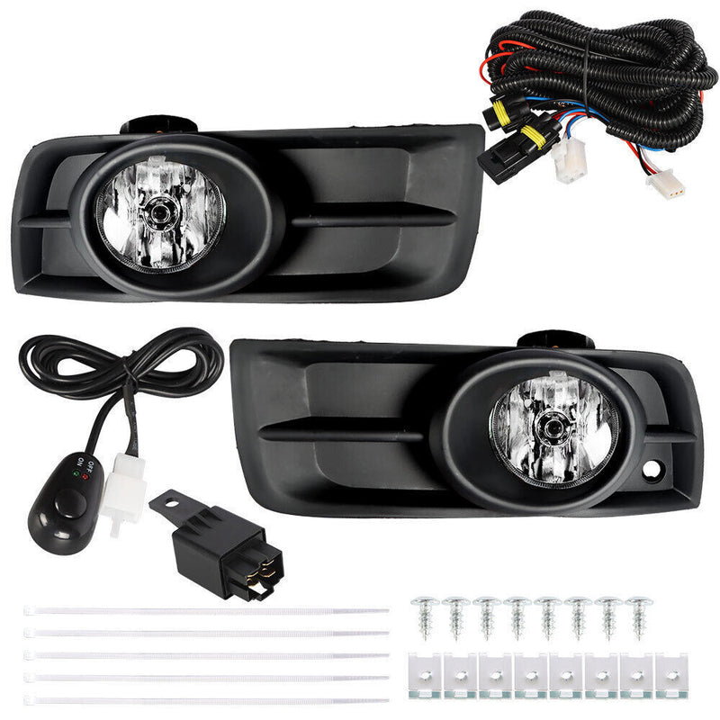 DURAFORCE Driving Bumper Fog Lights Lamps For 2010-2014 Chevy Cruze Pair Chrome