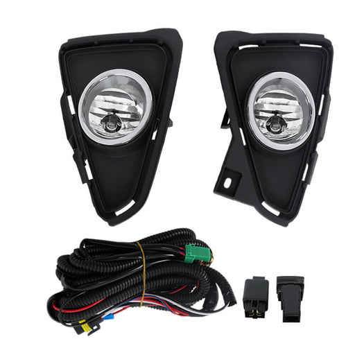 DURAFORCE Front Bumper Fog Lights Lamp For 2016-2018 Toyota RAV4+Switch+Wiring Kit