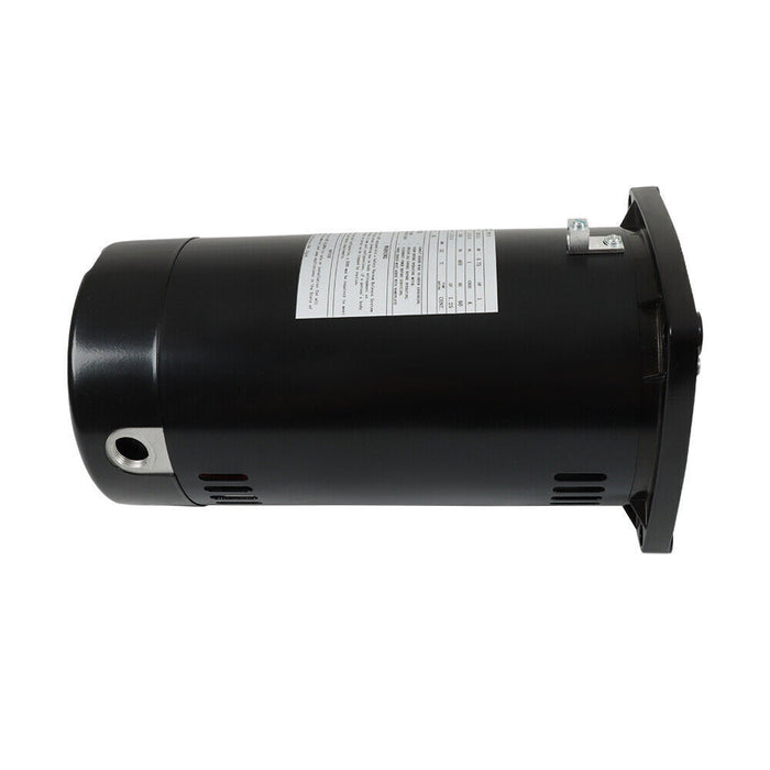 DURAFORCE USQ1102 Pool Motor 1HP 3450RPM 48Y Frame Square Flange Pool Pump Motor 115/230V