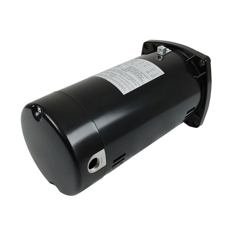 DURAFORCE USQ1102 Pool Motor 1HP 3450RPM 48Y Frame Square Flange Pool Pump Motor 115/230V