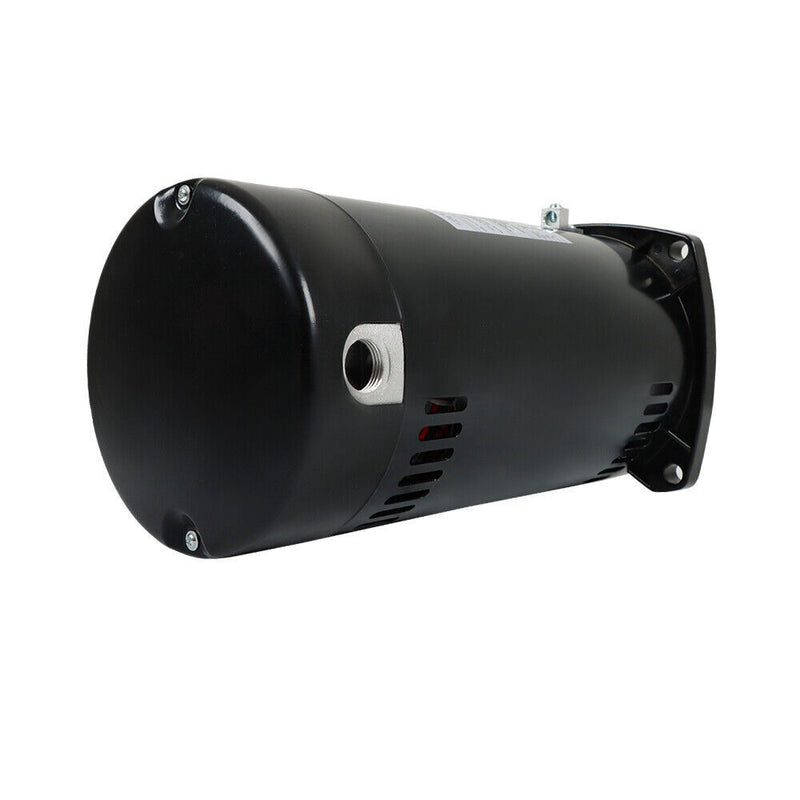 DURAFORCE USQ1102 Pool Motor 1HP 3450RPM 48Y Frame Square Flange Pool Pump Motor 115/230V