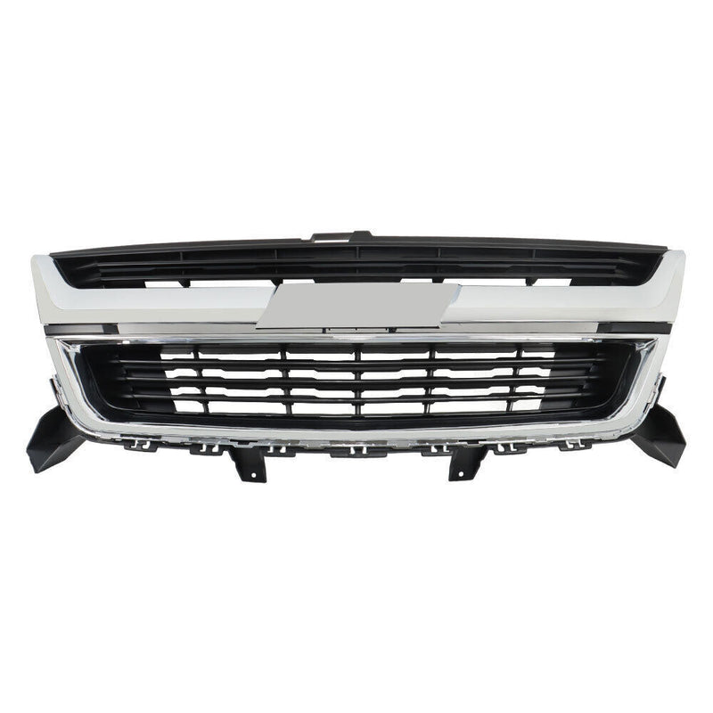 DURAFORCE Front Upper Grille For 15-20 Chevrolet Colorado 84408363 W/Chrome Trim