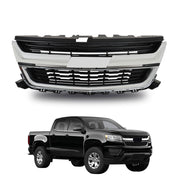 DURAFORCE Front Upper Grille For 15-20 Chevrolet Colorado 84408363 W/Chrome Trim