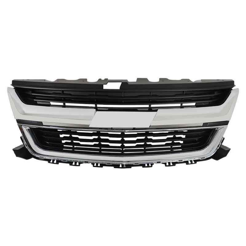 DURAFORCE Front Upper Grille For 15-20 Chevrolet Colorado 84408363 W/Chrome Trim