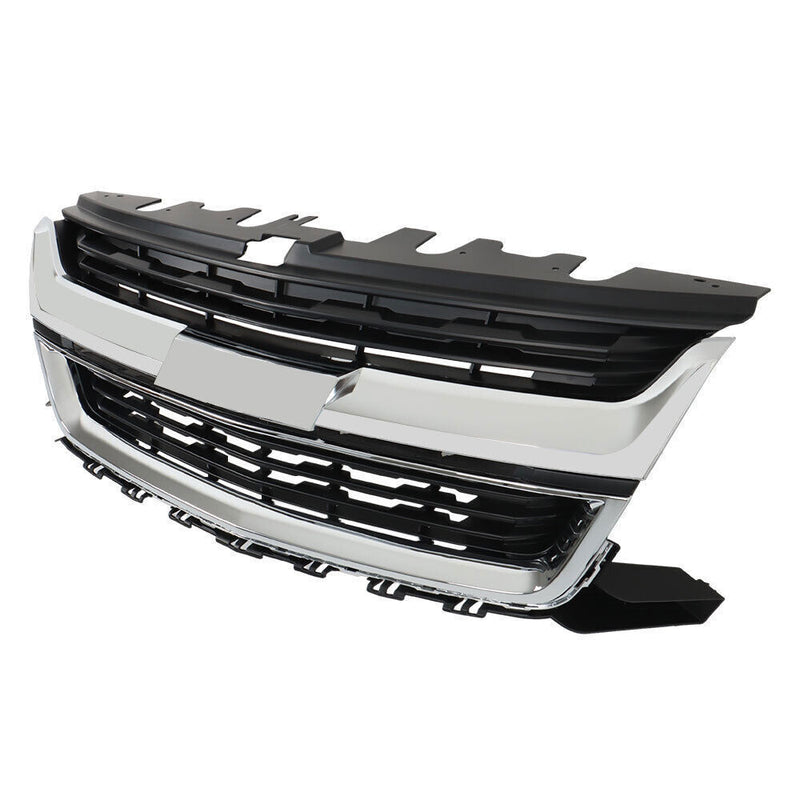 DURAFORCE Front Upper Grille For 15-20 Chevrolet Colorado 84408363 W/Chrome Trim