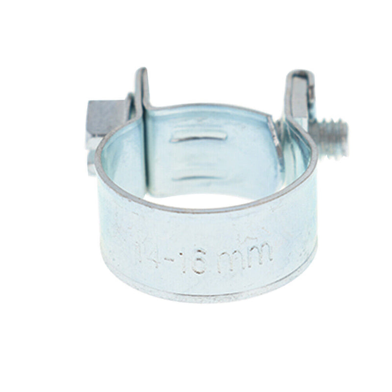 DURAFORCE 20 Pcs 3/8" Hose Clamp (14mm-16mm) Fuel Injection Gas Line Hose Clamps Clip