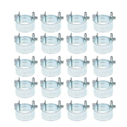 DURAFORCE 20 Pcs 3/8" Hose Clamp (14mm-16mm) Fuel Injection Gas Line Hose Clamps Clip