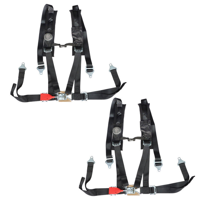 DURAFORCE 2 Pack 4 Point Harness 2" Polaris RZR Can-Am Maverick 900 1000 Turbo S XP 4