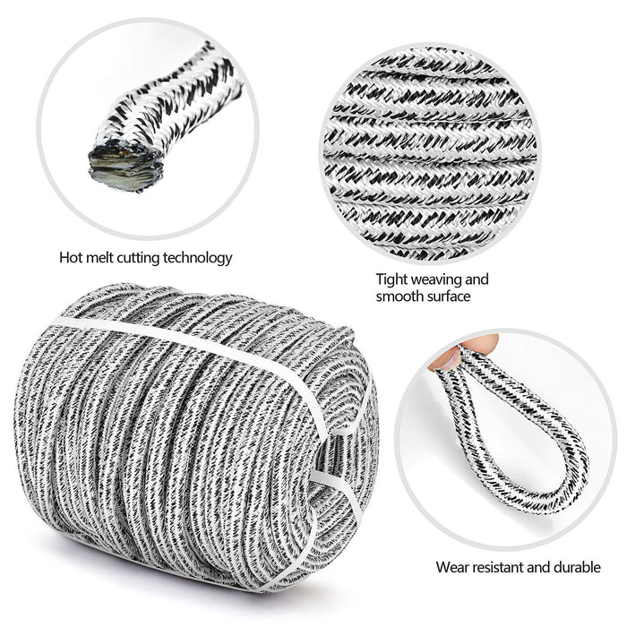 DURAFORCE 5/8" × 200' 24 Strand Braid Polyester Rope Arborist Tree Climbing Rope 16000Lbs