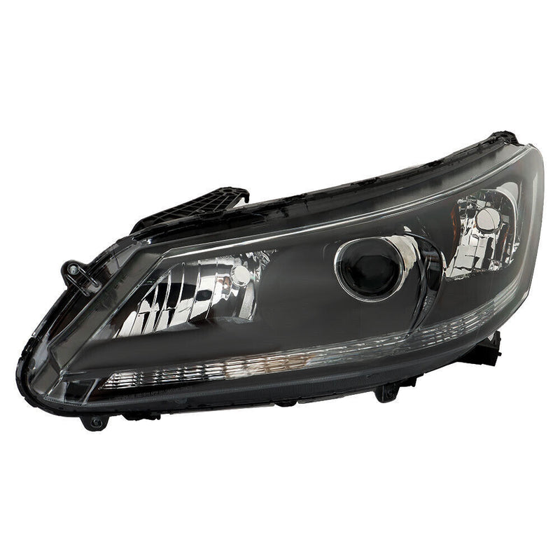 DURAFORCE Left+Right Headlight For 2013 2014 2015 Honda Accord Halogen W/O LED DRL