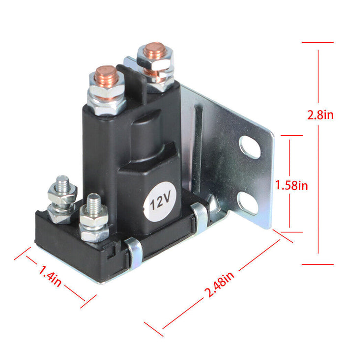 DURAFORCE 12V 4 Terminal Solenoid for 79-94 EZGO Gas Marathon 2-Cycle Golf Cart 16542G1