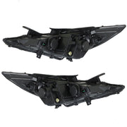DURAFORCE Right+Left Headlights For 2011-14 Sonata Amber Corner Halogen Clear Lens