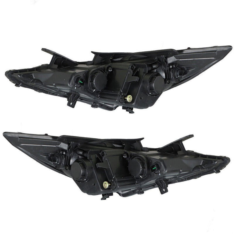 DURAFORCE Right+Left Headlights For 2011-14 Sonata Amber Corner Halogen Clear Lens