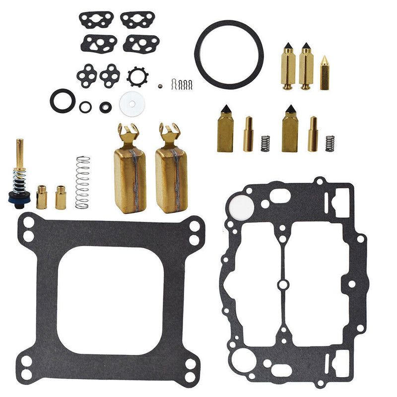 DURAFORCE Carburetor 8M0120193 Kit For Weber Marine W-4 BBL Mercruiser 809064 W/ Floats