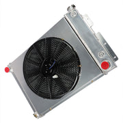 DURAFORCE 3-Row Aluminum Radiator Shroud Fan For 1967-1969 Chevy Camaro Firebird