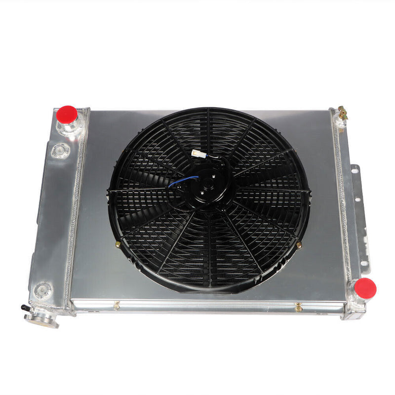 DURAFORCE 3-Row Aluminum Radiator Shroud Fan For 1967-1969 Chevy Camaro Firebird