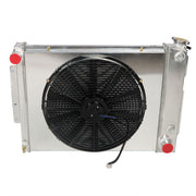DURAFORCE 3-Row Aluminum Radiator Shroud Fan For 1967-1969 Chevy Camaro Firebird