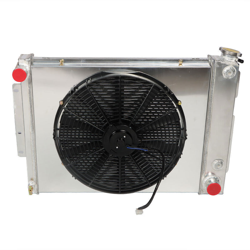 DURAFORCE 3-Row Aluminum Radiator Shroud Fan For 1967-1969 Chevy Camaro Firebird