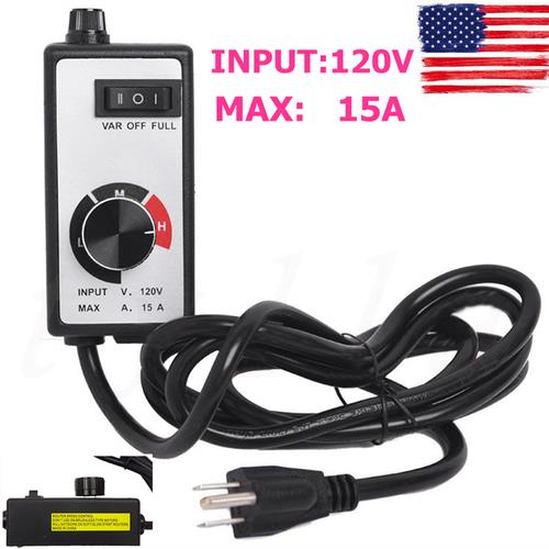 DURAFORCE For Router Fan Variable Speed Controller Electric Motor Rheostat AC 120V US