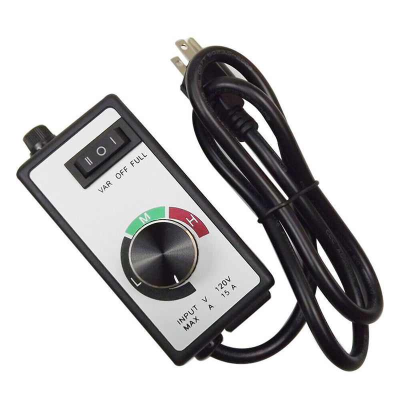 DURAFORCE For Router Fan Variable Speed Controller Electric Motor Rheostat AC 120V US