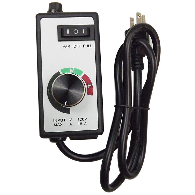 DURAFORCE For Router Fan Variable Speed Controller Electric Motor Rheostat AC 120V US