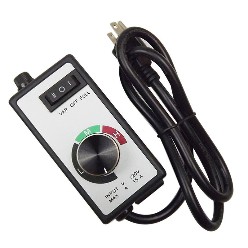 DURAFORCE For Router Fan Variable Speed Controller Electric Motor Rheostat AC 120V US