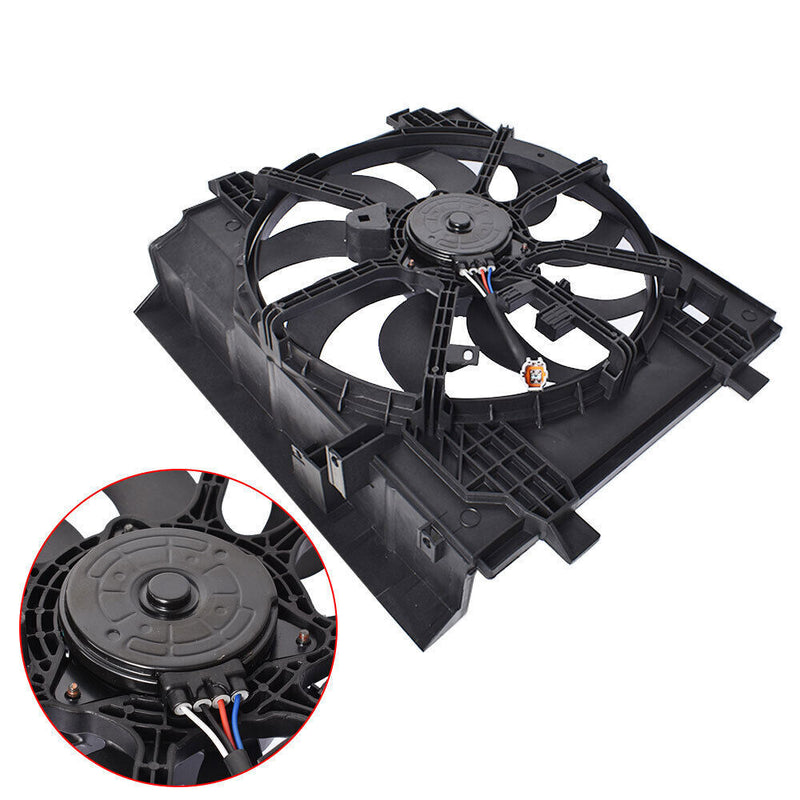 DURAFORCE Radiator And Condenser Fan For 2013-2018 Nissan Sentra 1.6l 1.8l L4